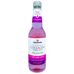 Rejuvinate Mixed Berry Sparkling Collagen Water 330ml- Piece