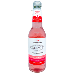 Rejuvinate Strawberry Sparkling Collagen Water 330ml - Piece