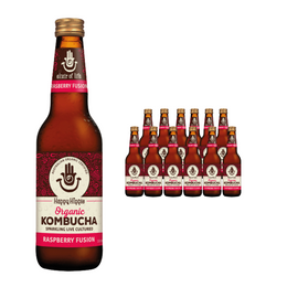 12 x Raspberry Fusion Organic Kombucha 330ml - Box