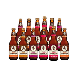 12 x Organic Kombucha Mixed 330ml - Box