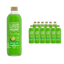 12 x Organic Sparkling Amazon Lime 345ml - Box