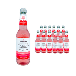 12 x Rejuvinate Strawberry Sparkling Collagen Water 330ml - Box