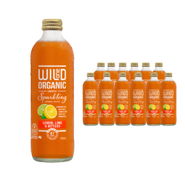 12 x Organic Sparkling Lemon, Lime, Bitters 345ml - Box