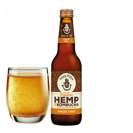 Organic Hemp + Kombucha Ginger Tonic Organic 330ml - Piece