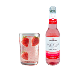 Rejuvinate Strawberry Sparkling Collagen Water 330ml - Piece